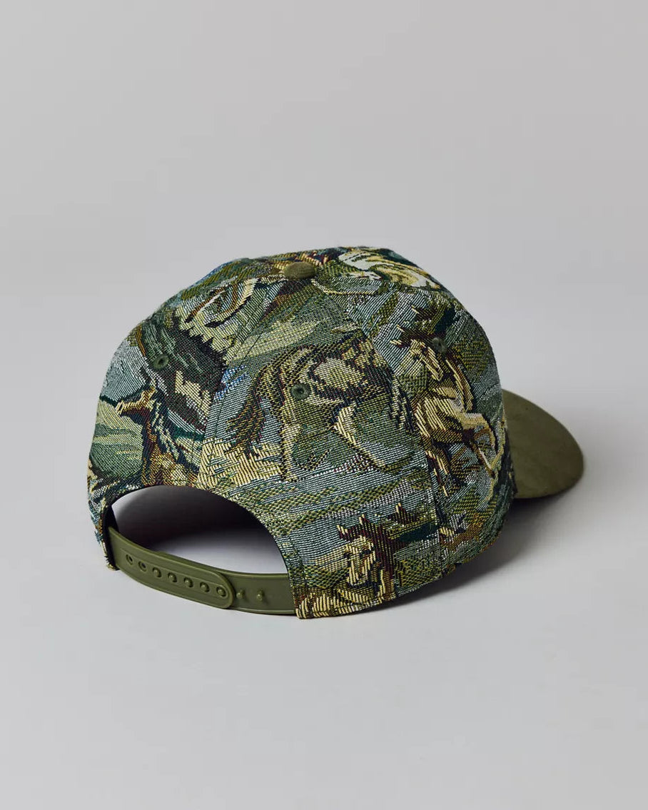 American Needle Brooklyn Eagles 提花刺繡棒球帽(迷彩綠)