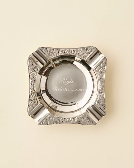 Ornate Etched 黃銅雕刻煙灰缸