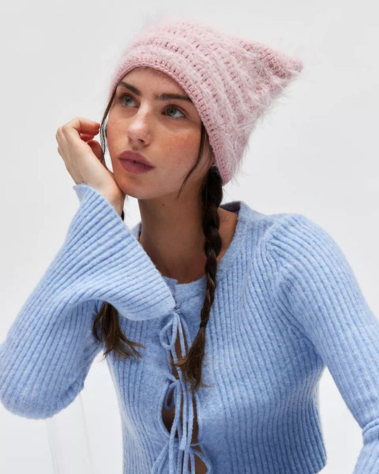 Mylo 毛絨動物耳針織毛帽