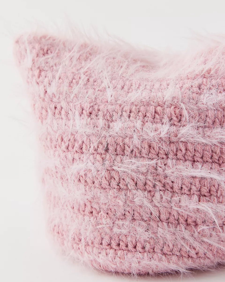 Mylo 毛絨動物耳針織毛帽