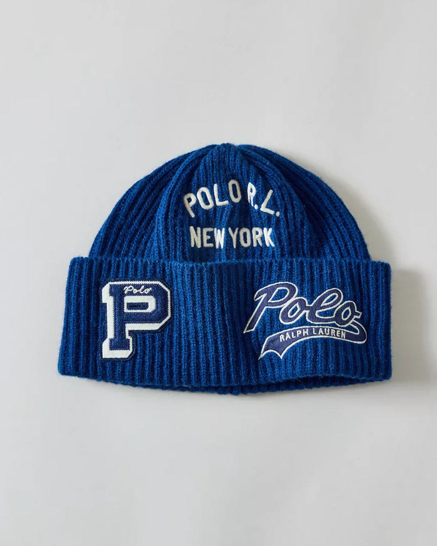 Polo Ralph Lauren 標誌刺繡羊毛混紡毛帽