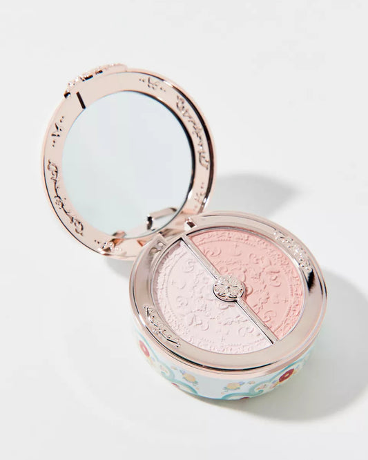 Flower Knows 蝴蝶雲頸胭脂盒 高光與腮紅雙色粉餅(四色)