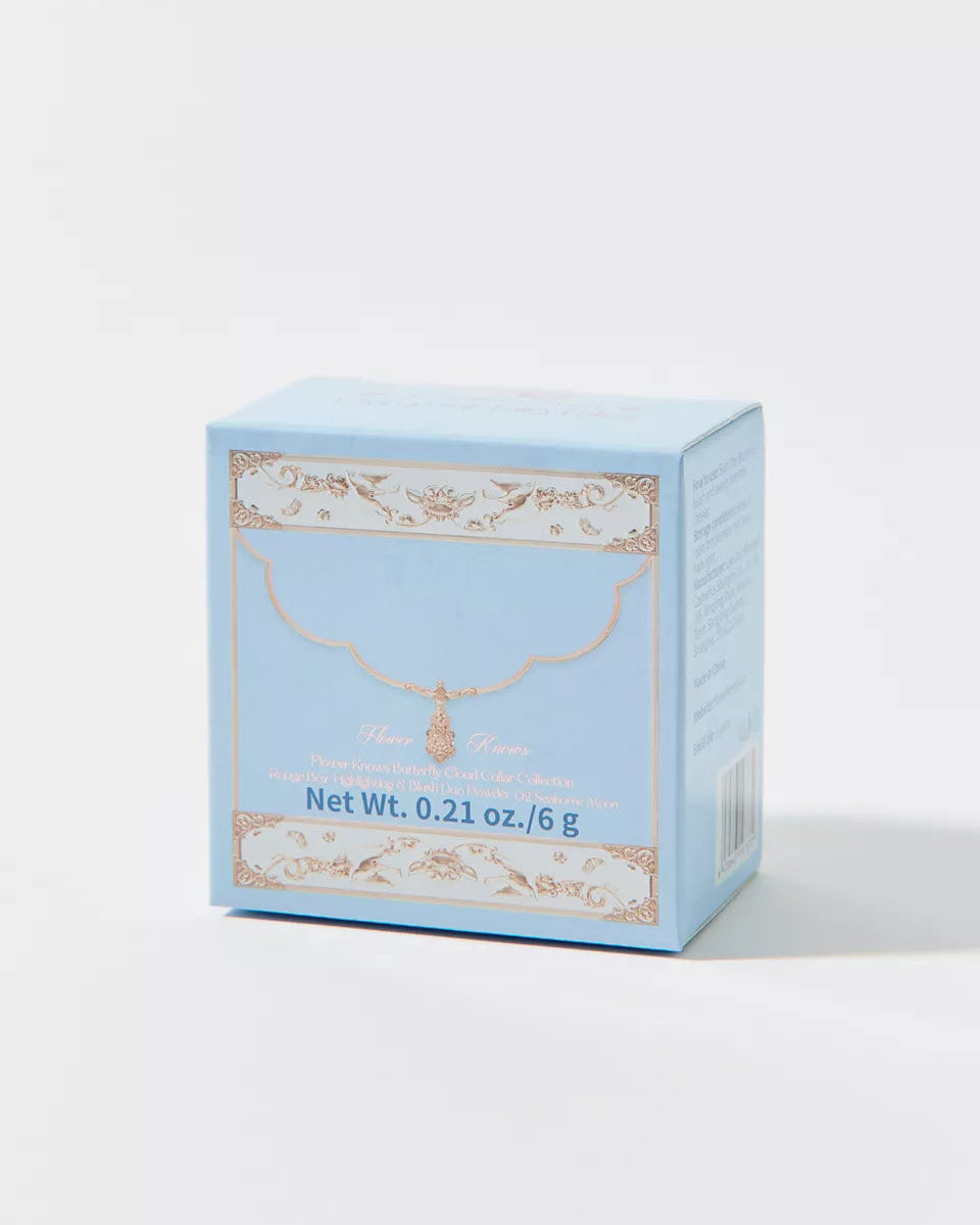 Flower Knows 蝴蝶雲頸胭脂盒 高光與腮紅雙色粉餅(四色)
