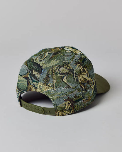 American Needle Brooklyn Eagles 提花刺繡棒球帽(迷彩綠)