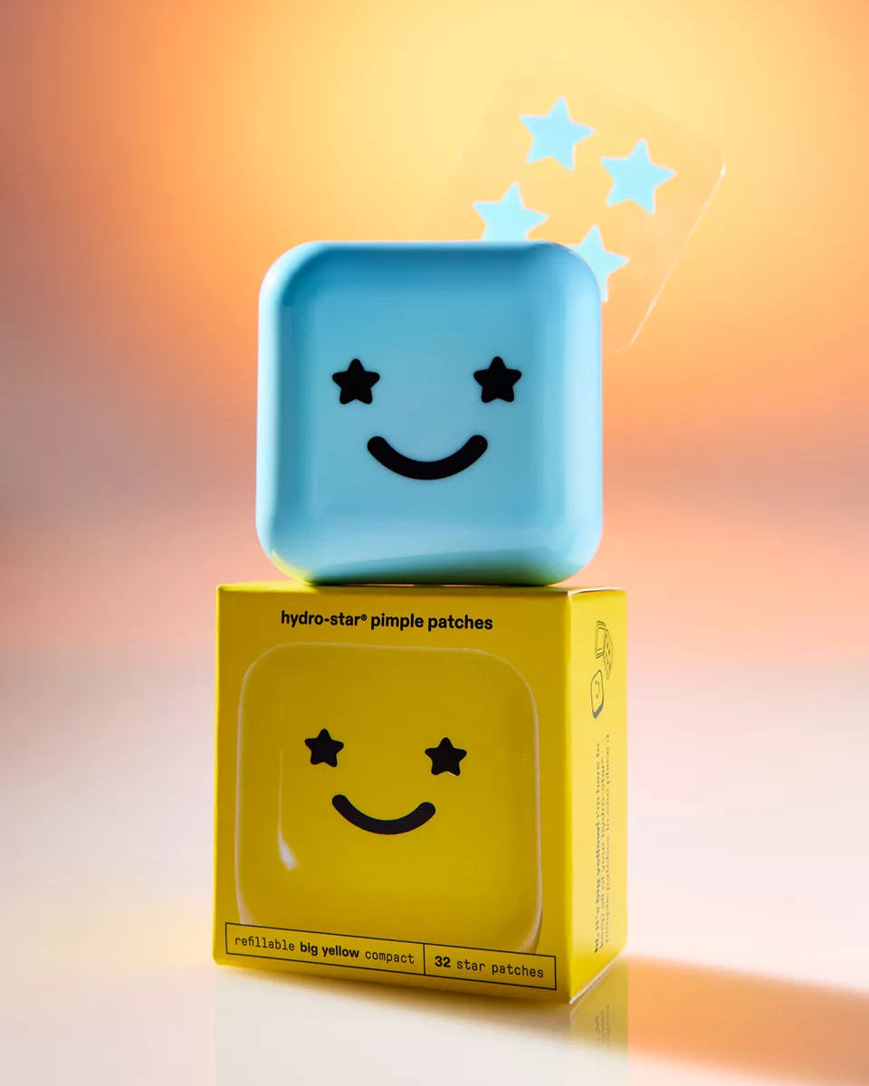 Starface 痘痘貼與鏡面收納盒組合(Blue Star)