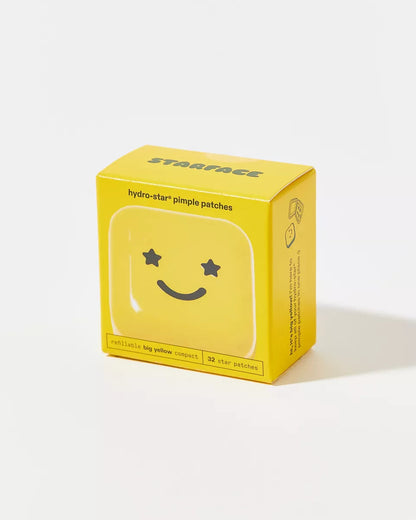 Starface 痘痘貼與鏡面收納盒組合(Yellow  Star)