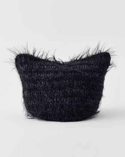 Mylo 毛絨動物耳針織毛帽