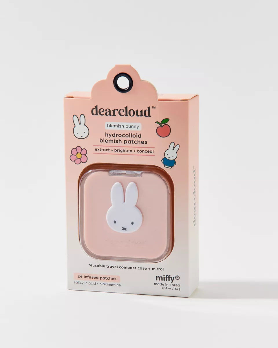 Dearcloud X Miffy 聯名水膠體痘痘貼與鏡面收納盒組(Blemish Bunny)