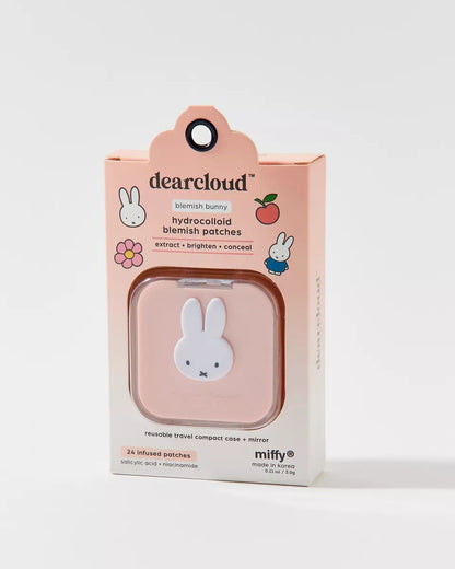 Dearcloud X Miffy 聯名水膠體痘痘貼與鏡面收納盒組(Blemish Bunny)