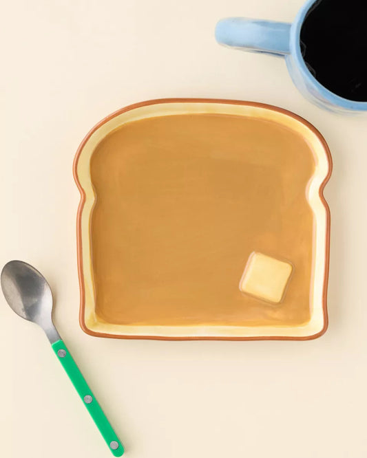 奶油吐司造型陶瓷餐盤