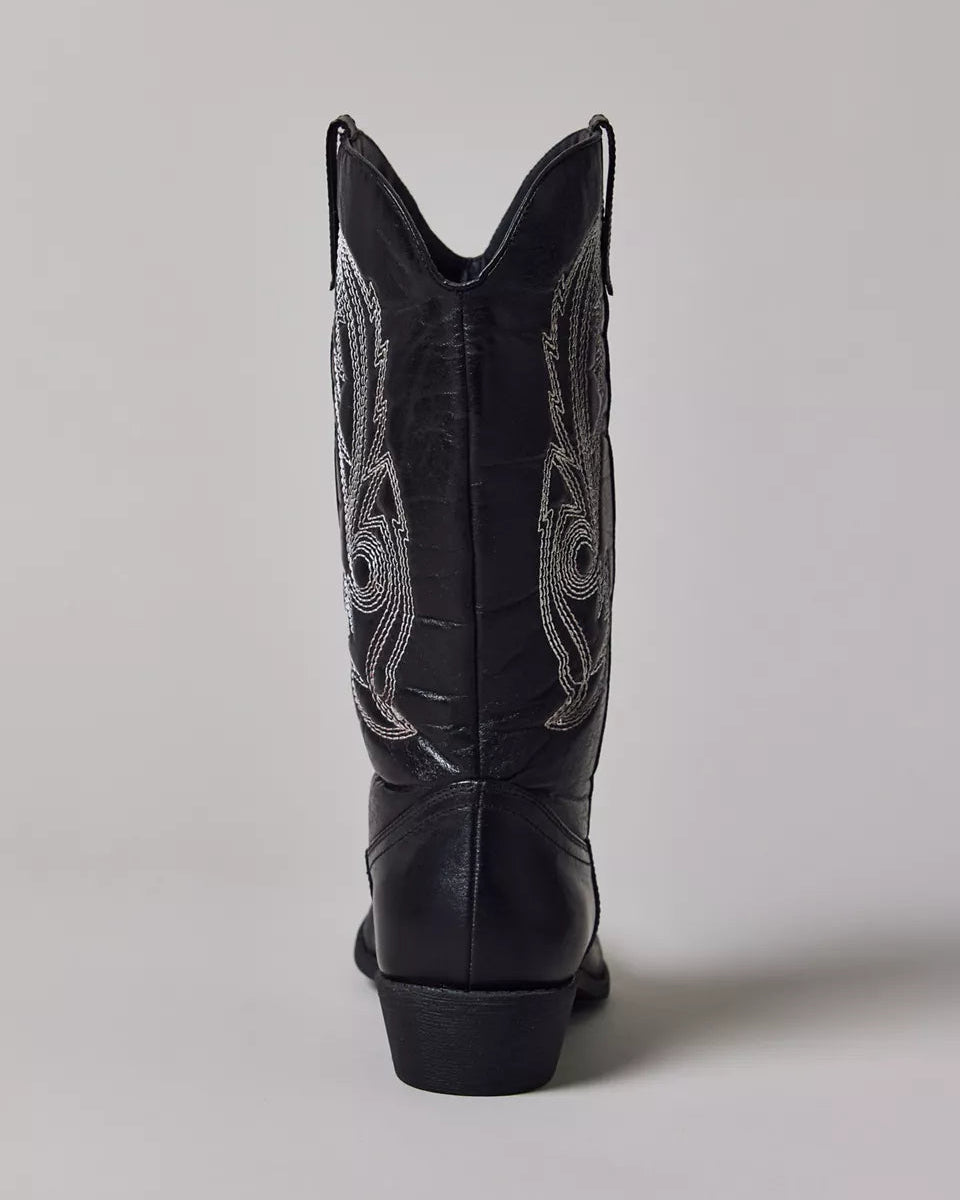 Coconuts by Matisse Gaucho 西部風仿皮革牛仔靴(黑色)