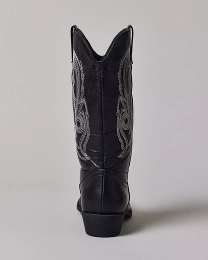 Coconuts by Matisse Gaucho 西部風仿皮革牛仔靴(黑色)
