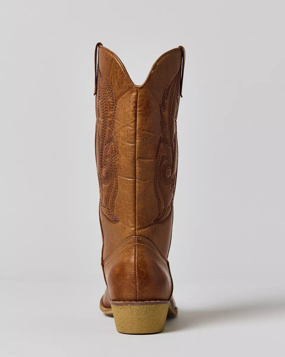 Coconuts by Matisse Gaucho 西部風仿皮革牛仔靴(棕色)