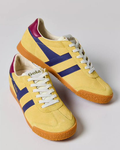 Gola 女款 Elan 真皮運動鞋 (黃色)
