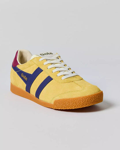 Gola 女款 Elan 真皮運動鞋 (黃色)