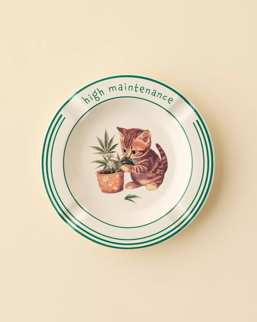 貓咪印花煙灰缸