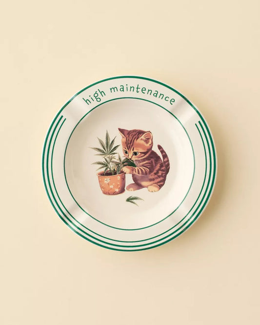 貓咪印花煙灰缸