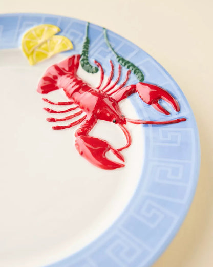 Lana 立體龍蝦雕紋陶瓷餐盤