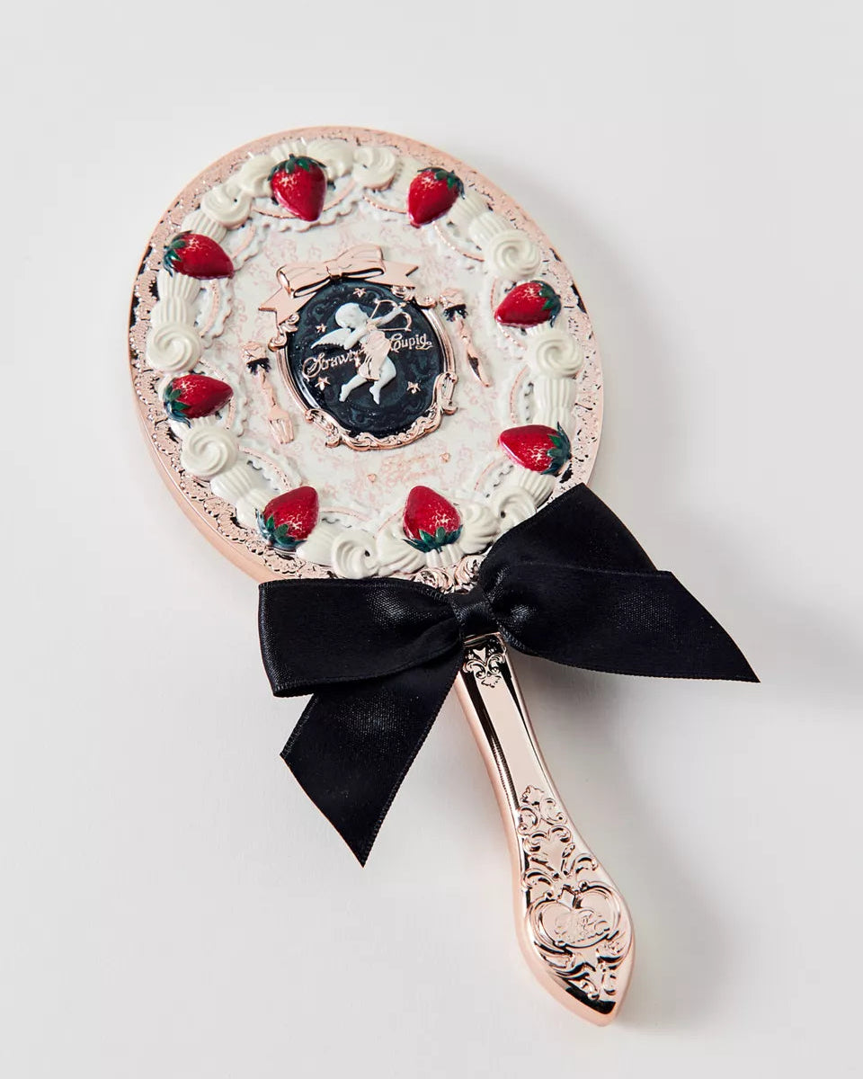 Flower Knows 草莓丘比特手持鏡(奶昔色)