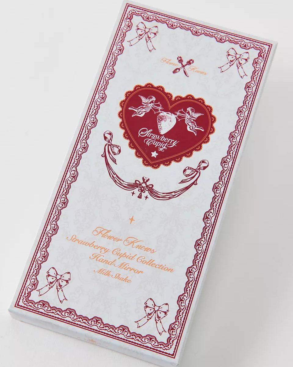 Flower Knows 草莓丘比特手持鏡(奶昔色)