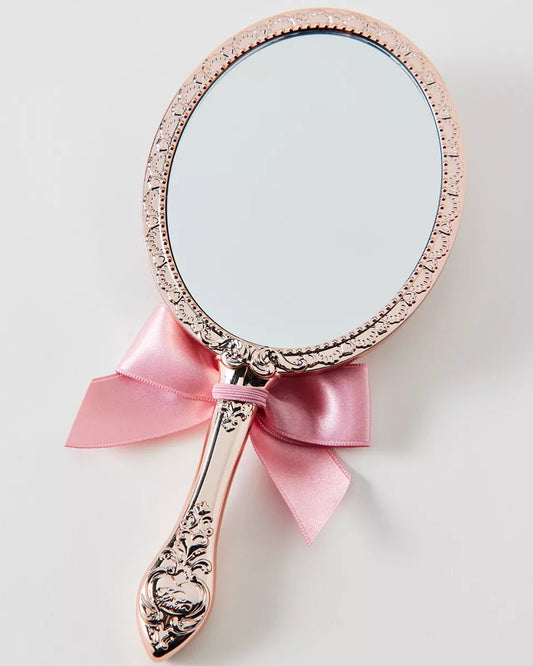 Flower Knows 草莓丘比特手持鏡(乳粉色)