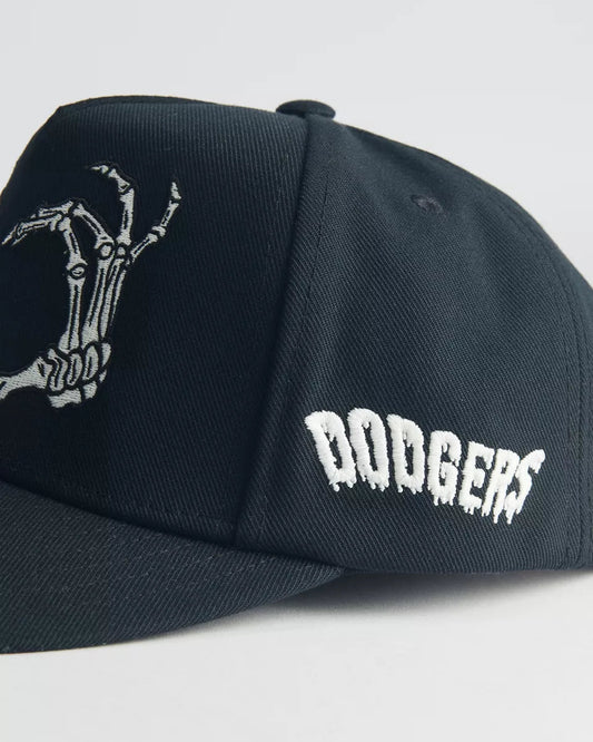 Mitchell & Ness MLB 洛杉磯道奇隊 骷髏手刺繡棒球帽