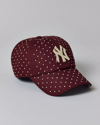 Mitchell & Ness MLB 紐約洋基隊 圓點 Dad Hat 棒球帽 (棕色)