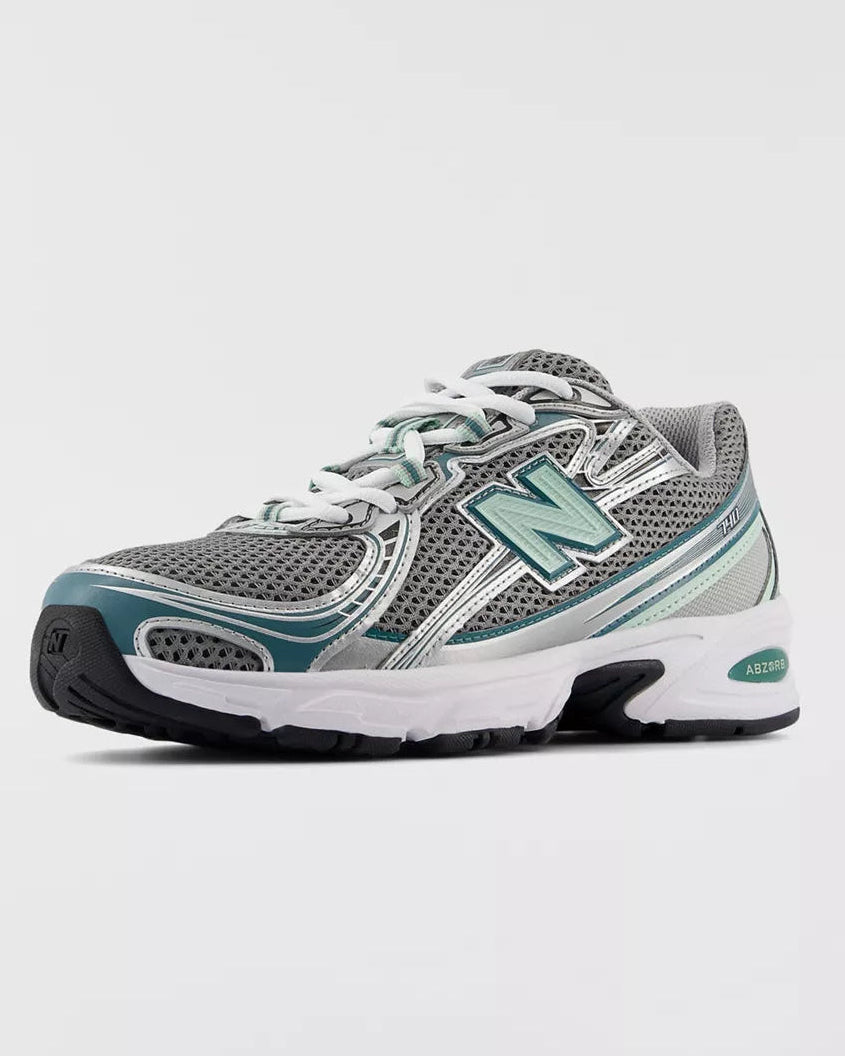 New Balance 740 男女款  慢跑運動鞋 (金屬銀 + 海鹽白 + 新杉綠)