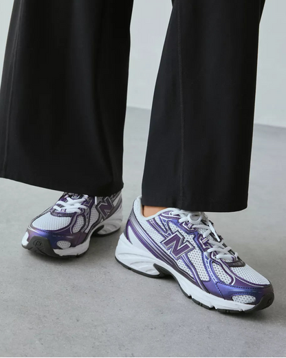 New Balance 740 男女款  慢跑運動鞋 (葡萄紫 + 白色 + 幻影灰)