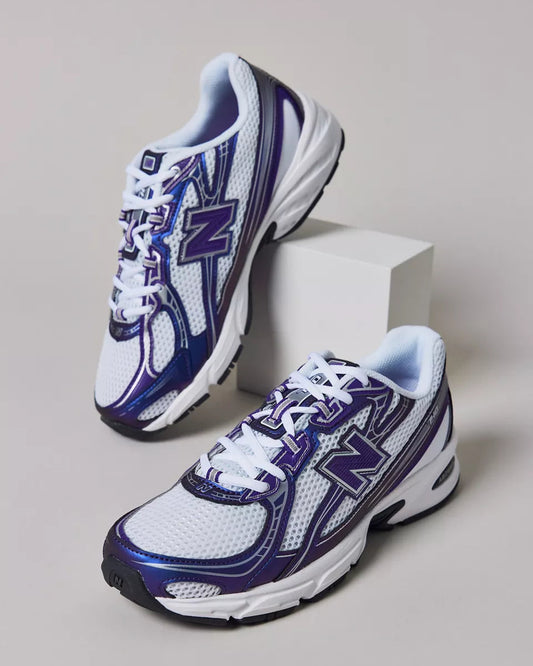 New Balance 740 男女款  慢跑運動鞋 (葡萄紫 + 白色 + 幻影灰)