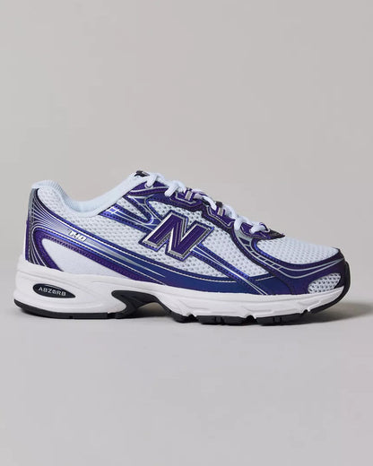 New Balance 740 男女款  慢跑運動鞋 (葡萄紫 + 白色 + 幻影灰)