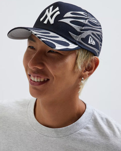 New Era MLB 紐約洋基隊 59FIFTY 火焰圖案 Snapback 棒球帽