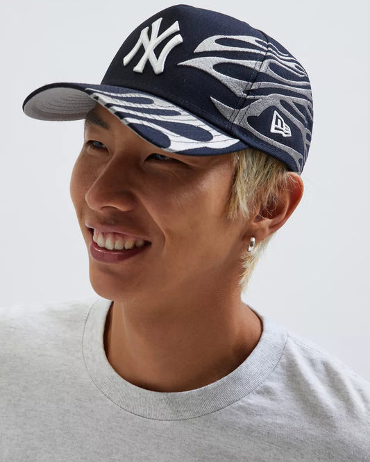 New Era MLB 紐約洋基隊 59FIFTY 火焰圖案 Snapback 棒球帽