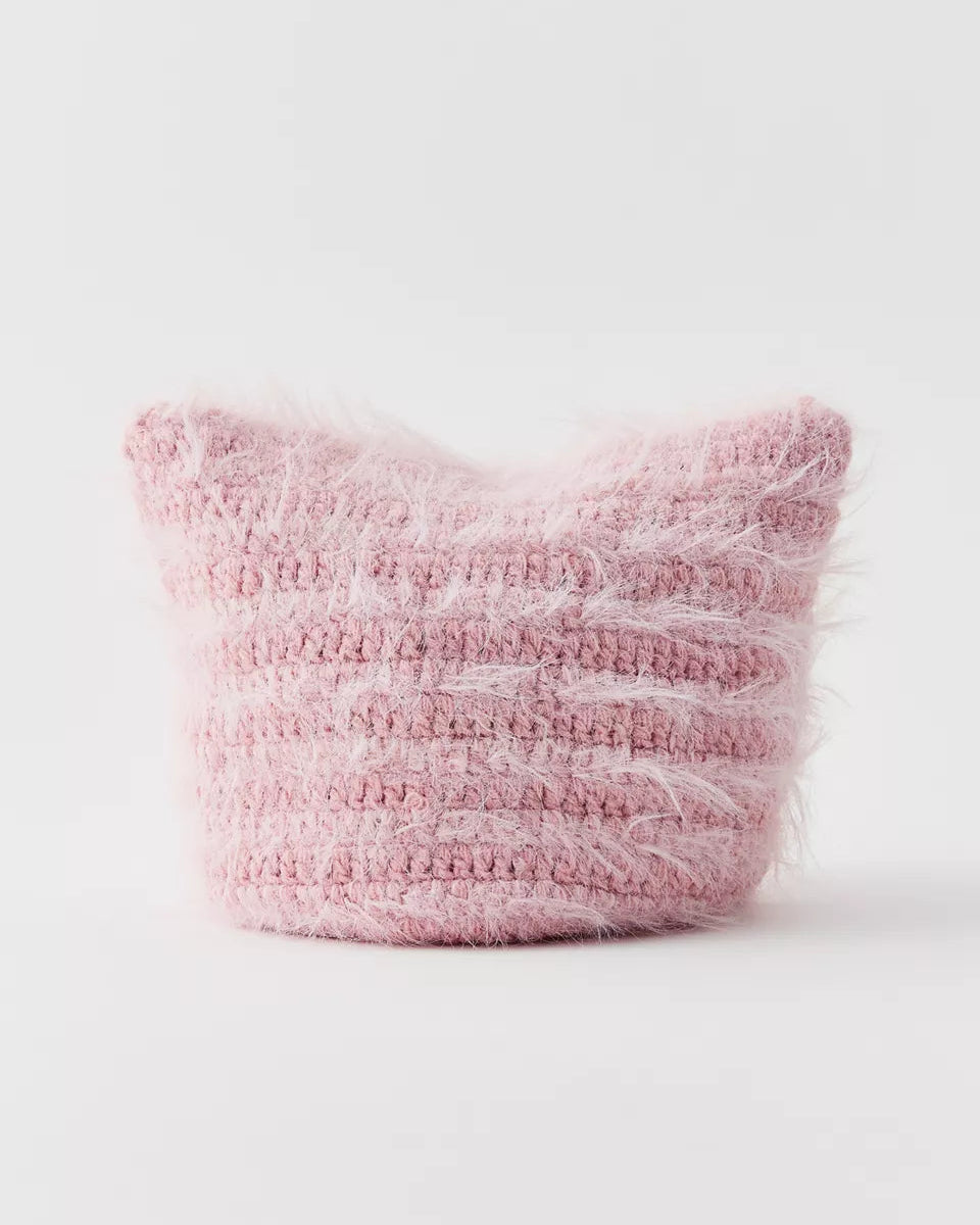 Mylo 毛絨動物耳針織毛帽