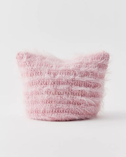 Mylo 毛絨動物耳針織毛帽