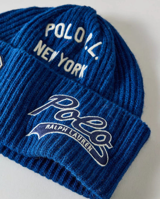 Polo Ralph Lauren 標誌刺繡羊毛混紡毛帽