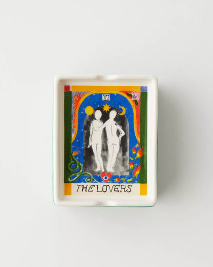 塔羅牌造型 帶蓋煙灰缸+收納盒
